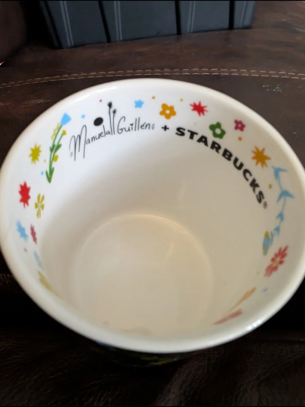 Starbucks x Manuela Guillen 2023 Buenas Vibras Ceramic Mug 14 oz Artist Collab